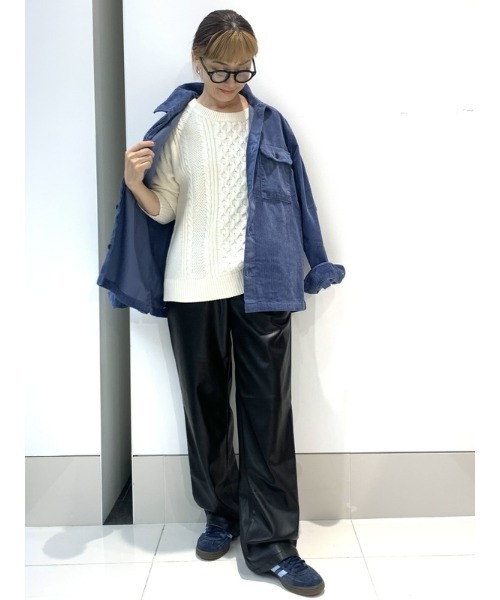 GAP（ギャップ）の「ケーブルニット クルーネックセーター（ニット/セーター・レディース・キャメル/アイボリー/ブラック/ピンク・S/XL/XXS/M/XS/L）」の12枚目の写真