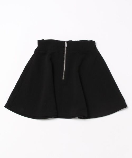 coca（coca）（コカ）の「キッズ エンボス加工フロントジップフレアスカート（スカート・キッズ・ブラック/ワイン・110/120/140/130）」の2枚目の写真