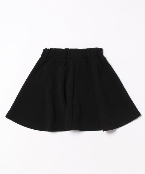 セール】キッズ エンボス加工フロントジップフレアスカート セール】キッズ エンボス加工フロントジップフレアスカート