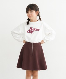 coca（coca） | キッズ エンボス加工フロントジップフレアスカート(スカート)