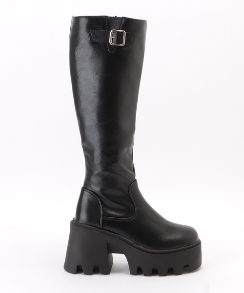 Lace Ladies（レースレディース）の「サイドジップ厚底ジョッキーブーツ（ブーツ・レディース・ブラック・24.5/23/22.5/ 25/23.5/24）」の13枚目の写真