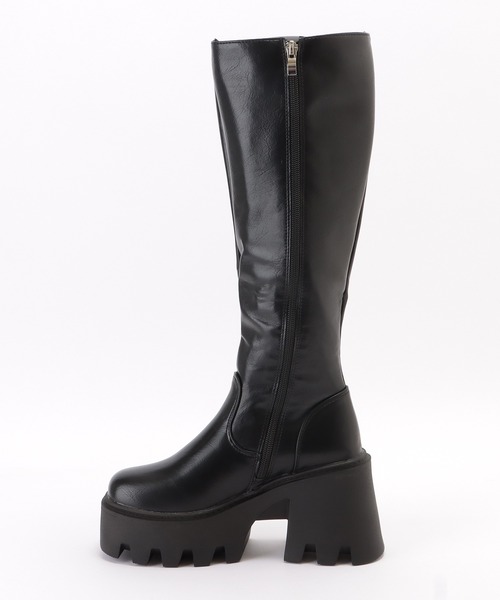 Lace Ladies（レースレディース）の「サイドジップ厚底ジョッキーブーツ（ブーツ・レディース・ブラック・24.5/23/22.5/ 25/23.5/24）」の14枚目の写真