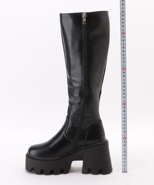 Lace Ladies（レースレディース）の「サイドジップ厚底ジョッキーブーツ（ブーツ・レディース・ブラック・24.5/23/22.5/ 25/23.5/24）」の17枚目の写真