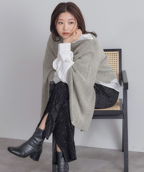 soie by apres jour mignon（ソワバイアプレジュールミニョン）の「【soie by apres jour mignon】ベロアクリンクルイージーパンツ【ZOZOTOWN限定アイテム】（その他パンツ・レディース・オフホワイト/ブルー系その他/ブラック・SMALL/MEDIUM）」の18枚目の写真