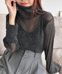 LOWRYS FARM | ラメオフタートルロングスリーブ　984581(Tシャツ/カットソー)