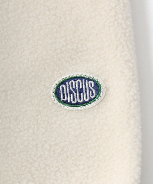 DISCUS(ディスカス)の「DISCUS/ディスカス 配色パイピング フリース プルオーバー ハーフジップ(スウェット・レディース・アイボリー/ブラック/グレー/グリーン・M/L)」の16枚目の写真