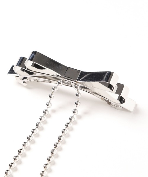 HARE(ハレ)の「メタルリボンクリップ(HARE)(バレッタ/ヘアクリップ・レディース・シルバー・FREE)」の5枚目の写真