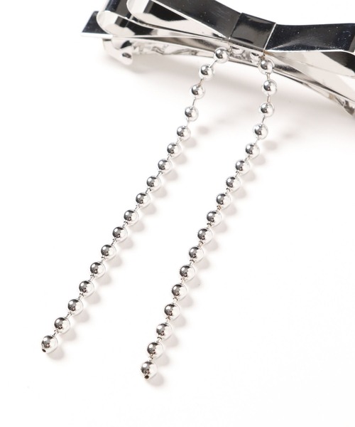 HARE(ハレ)の「メタルリボンクリップ(HARE)(バレッタ/ヘアクリップ・レディース・シルバー・FREE)」の6枚目の写真