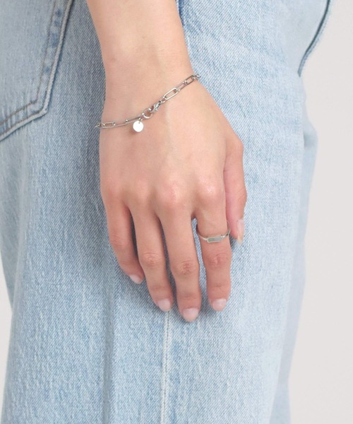 LHME(エルエイチエムイー)の「LHME スクエアスリムリング/サージカルステンレス316L(金属アレルギー対応)(リング・レディース・ゴールド/シルバー・9号/11号/13号/15号)」の15枚目の写真