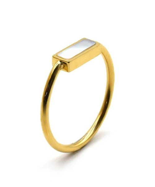 LHME(エルエイチエムイー)の「LHME スクエアスリムリング/サージカルステンレス316L(金属アレルギー対応)(リング・レディース・ゴールド/シルバー・9号/11号/13号/15号)」の20枚目の写真