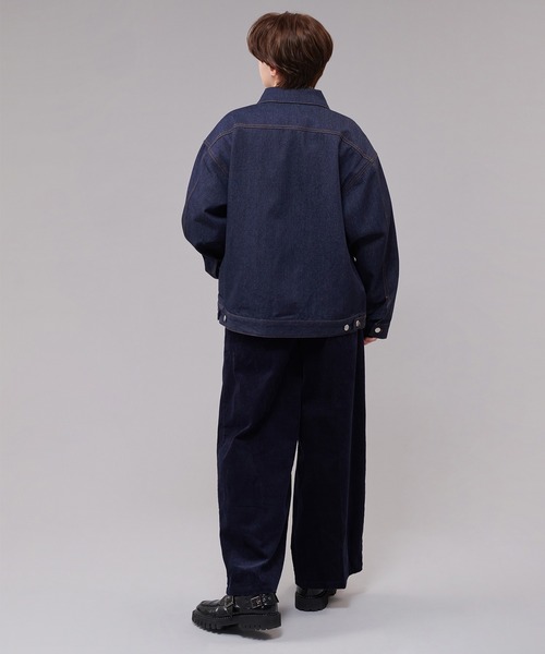 セール】TWEED DOCKING DENIM JACKET / ツイードデニムジャケット