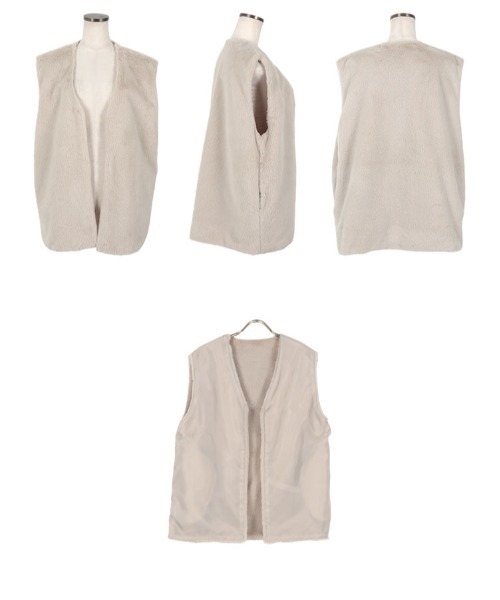 KOBE LETTUCE（コウベレタス）の「ファージレベスト（ベスト・レディース・ブラック/ベージュ/グレー/ピンク・FREE）」の11枚目の写真