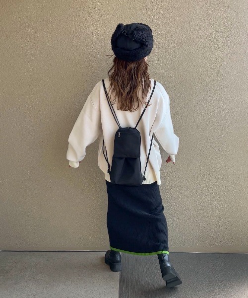 feepur by saya(フェピュールバイサヤ)の「スウェットライクジャガードロゴニット(ニット/セーター・レディース・グレー/ホワイト/オフホワイト/ブラック・MEDIUM)」の8枚目の写真