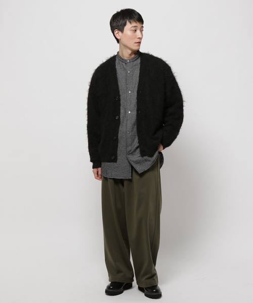 niko and...（ニコアンド）の「シャギーカラーニットVネックカーディガン（カーディガン/ボレロ・メンズ・ブラック/サックスブルー/オレンジ/イエロー・MEDIUM/LARGE）」の7枚目の写真