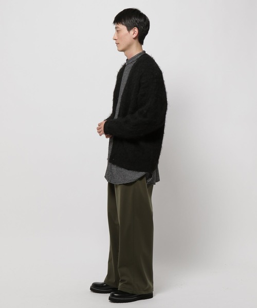 niko and...（ニコアンド）の「シャギーカラーニットVネックカーディガン（カーディガン/ボレロ・メンズ・ブラック/サックスブルー/オレンジ/イエロー・MEDIUM/LARGE）」の8枚目の写真