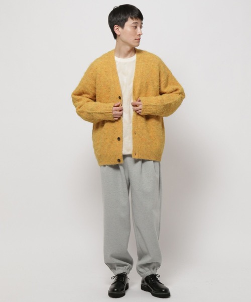 niko and...（ニコアンド）の「シャギーカラーニットVネックカーディガン（カーディガン/ボレロ・メンズ・ブラック/サックスブルー/オレンジ/イエロー・MEDIUM/LARGE）」の11枚目の写真