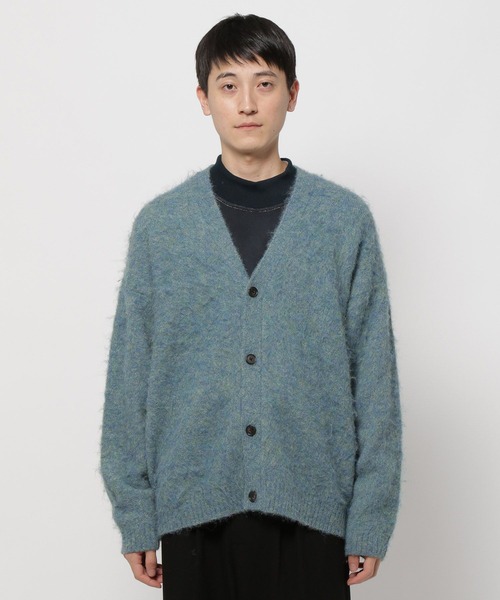 niko and...（ニコアンド）の「シャギーカラーニットVネックカーディガン（カーディガン/ボレロ・メンズ・ブラック/サックスブルー/オレンジ/イエロー・MEDIUM/LARGE）」の15枚目の写真