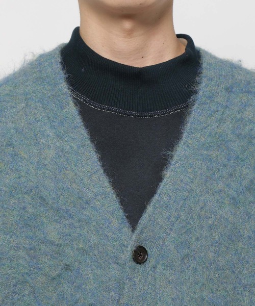 niko and...（ニコアンド）の「シャギーカラーニットVネックカーディガン（カーディガン/ボレロ・メンズ・ブラック/サックスブルー/オレンジ/イエロー・MEDIUM/LARGE）」の18枚目の写真