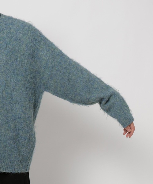 niko and...（ニコアンド）の「シャギーカラーニットVネックカーディガン（カーディガン/ボレロ・メンズ・ブラック/サックスブルー/オレンジ/イエロー・MEDIUM/LARGE）」の19枚目の写真