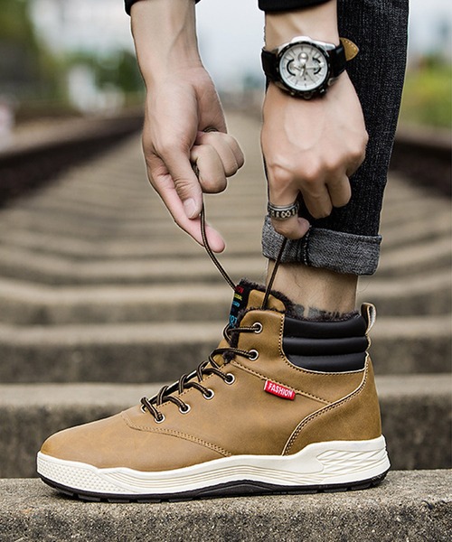 SVEC（シュベック）の「レースアップ スノーブーツ / ハイカットスニーカー（ブーツ・メンズ・ブラック/ブラウン/カモフラージュ/グレー・41/45/43/42/40/44/39）」の19枚目の写真