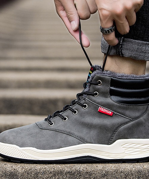 SVEC（シュベック）の「レースアップ スノーブーツ / ハイカットスニーカー（ブーツ・メンズ・ブラック/ブラウン/カモフラージュ/グレー・41/45/43/42/40/44/39）」の15枚目の写真