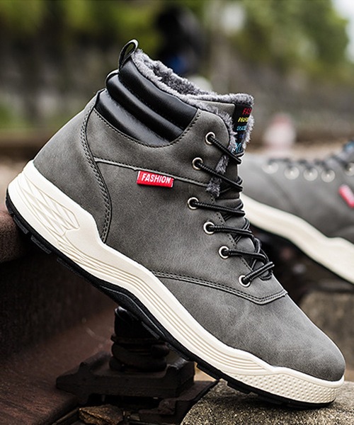 SVEC（シュベック）の「レースアップ スノーブーツ / ハイカットスニーカー（ブーツ・メンズ・ブラック/ブラウン/カモフラージュ/グレー・41/45/43/42/40/44/39）」の16枚目の写真