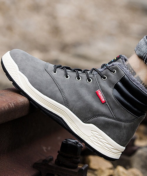 SVEC（シュベック）の「レースアップ スノーブーツ / ハイカットスニーカー（ブーツ・メンズ・ブラック/ブラウン/カモフラージュ/グレー・41/45/43/42/40/44/39）」の14枚目の写真