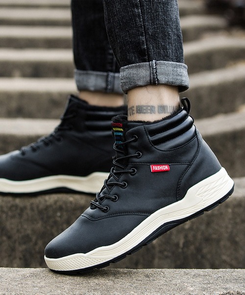 SVEC（シュベック）の「レースアップ スノーブーツ / ハイカットスニーカー（ブーツ・メンズ・ブラック/ブラウン/カモフラージュ/グレー・41/45/43/42/40/44/39）」の6枚目の写真