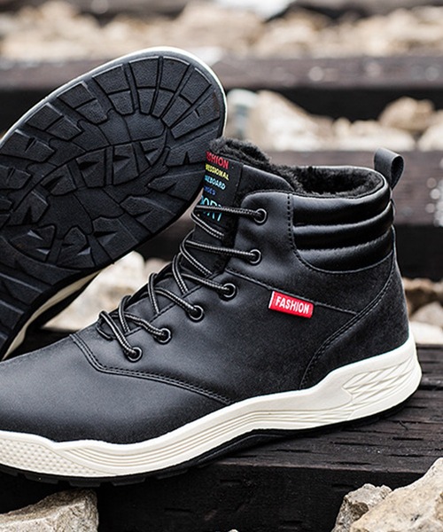 SVEC（シュベック）の「レースアップ スノーブーツ / ハイカットスニーカー（ブーツ・メンズ・ブラック/ブラウン/カモフラージュ/グレー・41/45/43/42/40/44/39）」の10枚目の写真