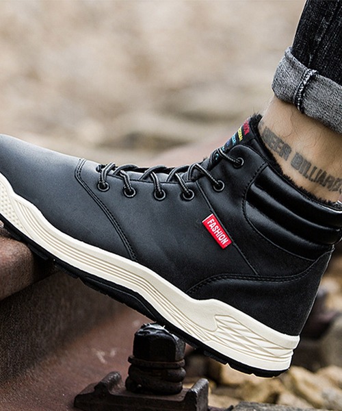 SVEC（シュベック）の「レースアップ スノーブーツ / ハイカットスニーカー（ブーツ・メンズ・ブラック/ブラウン/カモフラージュ/グレー・41/45/43/42/40/44/39）」の8枚目の写真