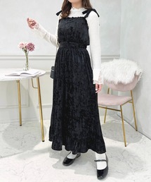 ベロアリボンキャミワンピース【ZOZOTOWN限定アイテム】