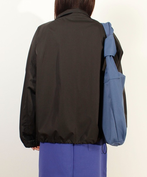 CONVERSE（コンバース）の「【CONVERSE/コンバース】撥水配色切替スタンドジャケット（ナイロンジャケット・レディース・サックスブルー系/ブラック/ホワイト系/カーキ系・L/M）」の15枚目の写真