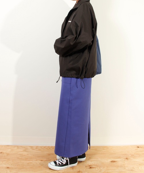 CONVERSE（コンバース）の「【CONVERSE/コンバース】撥水配色切替スタンドジャケット（ナイロンジャケット・レディース・サックスブルー系/ブラック/ホワイト系/カーキ系・L/M）」の17枚目の写真