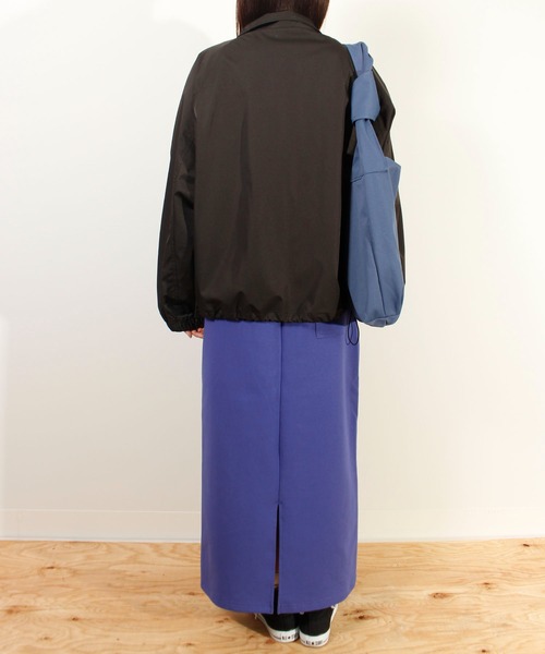 CONVERSE（コンバース）の「【CONVERSE/コンバース】撥水配色切替スタンドジャケット（ナイロンジャケット・レディース・サックスブルー系/ブラック/ホワイト系/カーキ系・L/M）」の18枚目の写真