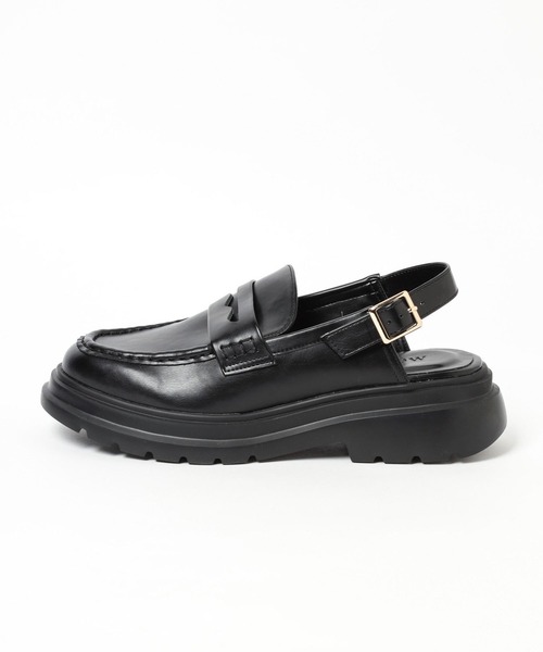 BAYFLOW(ベイフロー)の「バッグストラップローファー(ローファー・レディース・ブラック/ライトベージュ・MEDIUM/LARGE)」の7枚目の写真