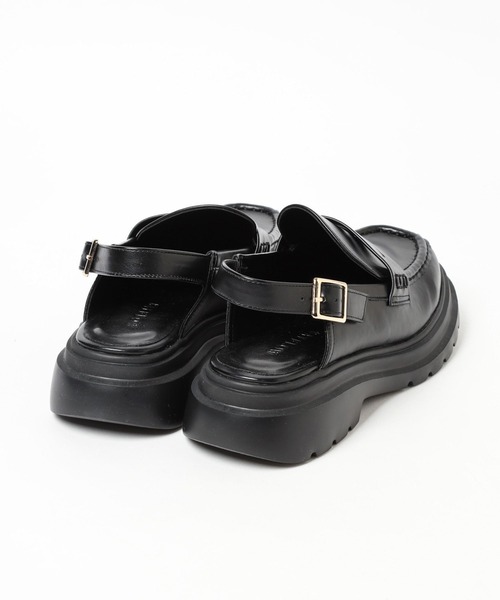 BAYFLOW(ベイフロー)の「バッグストラップローファー(ローファー・レディース・ブラック/ライトベージュ・MEDIUM/LARGE)」の9枚目の写真