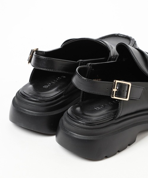 BAYFLOW(ベイフロー)の「バッグストラップローファー(ローファー・レディース・ブラック/ライトベージュ・MEDIUM/LARGE)」の18枚目の写真