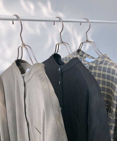 AS KNOW AS plus（アズノゥアズプラス）の「☆プリーツ切り替えシャツワンピ―ス（ワンピース・レディース・ブラック/イエロー系/カーキ・FREE）」の22枚目の写真