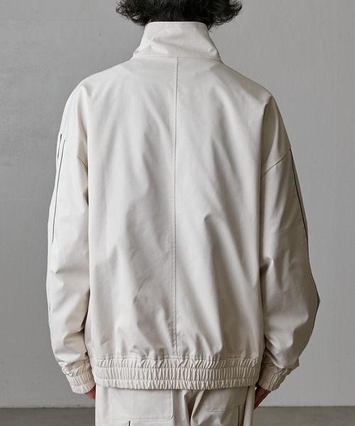 Lui's（ルイス）の「【Neucon / ニューコン】24SS パイピングトラックブルゾン（ブルゾン・メンズ・オフホワイト/ブラック・1/2）」の17枚目の写真