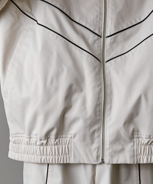 Lui's（ルイス）の「【Neucon / ニューコン】24SS パイピングトラックブルゾン（ブルゾン・メンズ・オフホワイト/ブラック・1/2）」の20枚目の写真