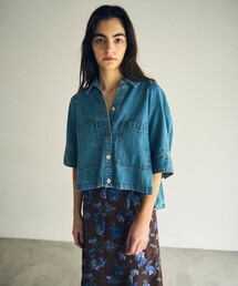 GRACE CONTINENTAL | バックタックデニムシャツ(シャツ/ブラウス)