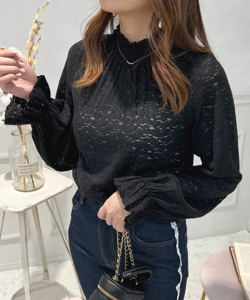 apres jour(アプレジュール)の「起毛レースインナー【ZOZOTOWN限定アイテム】(その他トップス・レディース・オフホワイト/ブラック・X-LARGE/フリー)」の11枚目の写真