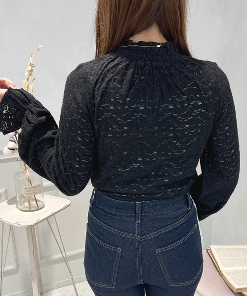 apres jour(アプレジュール)の「起毛レースインナー【ZOZOTOWN限定アイテム】(その他トップス・レディース・オフホワイト/ブラック・X-LARGE/フリー)」の12枚目の写真