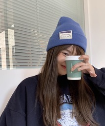 VitaFelice（ヴィータフェリーチェ）の「ワンポイントビーニー  ニットキャップ（ニットキャップ/ビーニー）」