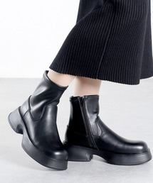 Liberty doll/厚底スクエアブーツ リブニットブーツ(9136) ストレッチブーツ(9137)