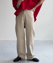semi wide straight denim / セミワイドストレートデニム