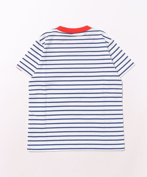 CONVERSE（コンバース）の「【CONVERSE】ボーダーTシャツ/キッズ（Tシャツ/カットソー・キッズ・グリーン/ホワイト/ピンク・120cm/110cm/130cm）」の4枚目の写真