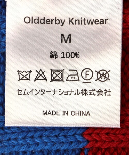 SHIPS any（シップス エニィ）の「Oldderby Knitwear: コットン クリケット ニット ベスト（ニット/セーター・レディース・レッド/イエロー・ONE SIZE）」の3枚目の写真