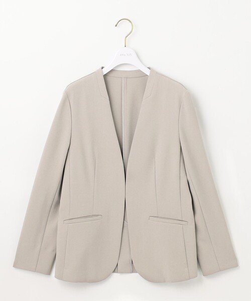 【セール】【UVカット / 接触冷感 / 吸水速乾】スマートビューティストレッチ ノーカラージャケット（ノーカラージャケット）｜any SiS（エニィスィス） dadidaworld.com