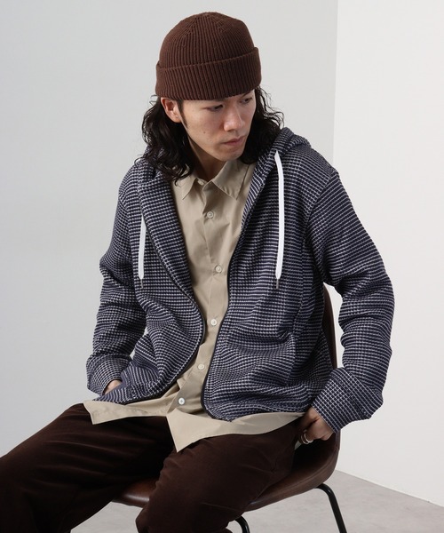 【セール】ビッグワッフルZIPパーカー（パーカー）｜many men many mind（メニーメンメニーマインド）